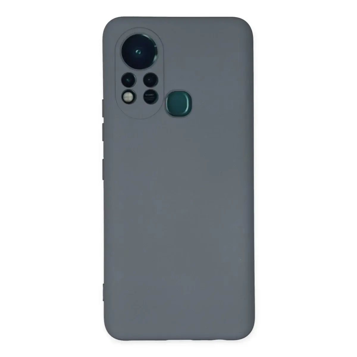 İnfinix Hot 11s Kılıf Nano İçi Kadife Silikon - Gri