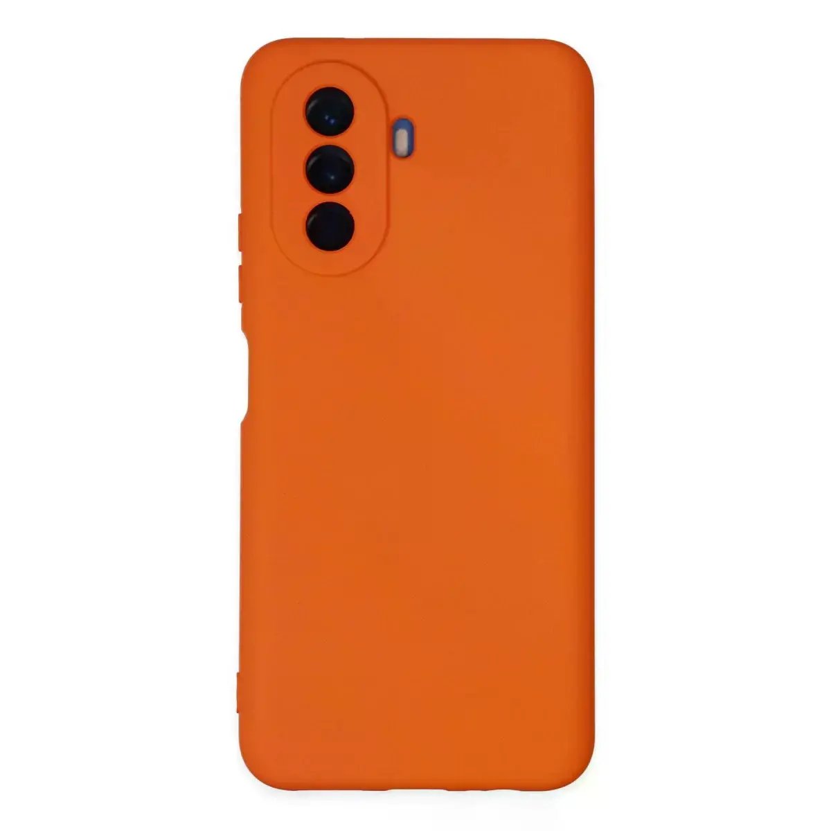 Huawei Nova Y70 Kılıf Nano İçi Kadife Silikon - Turuncu