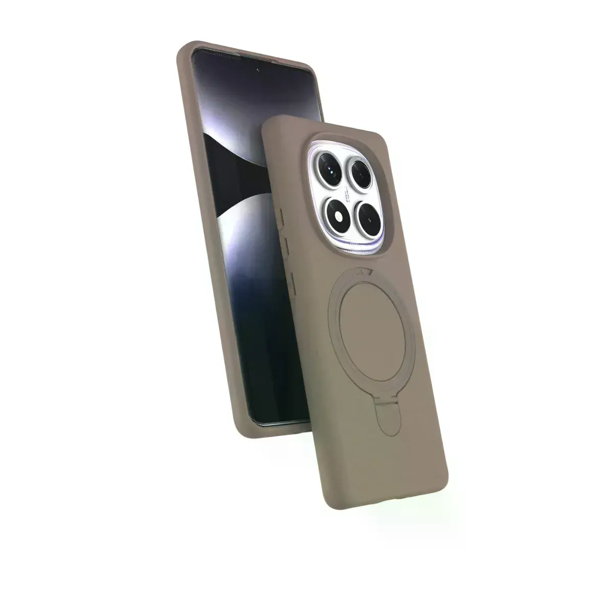 Xiaomi Redmi Note 14 Pro 5g Regal Magsafe Standlı Kapak - Çöl Titanyum