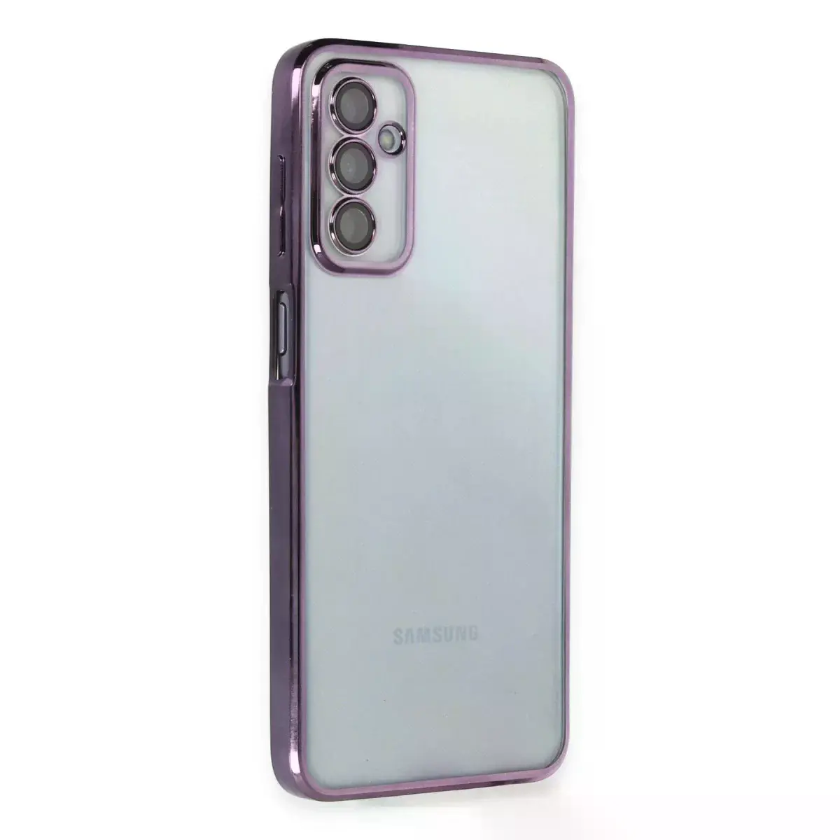 Samsung Galaxy M23 Kılıf Razer Lensli Silikon - Mor