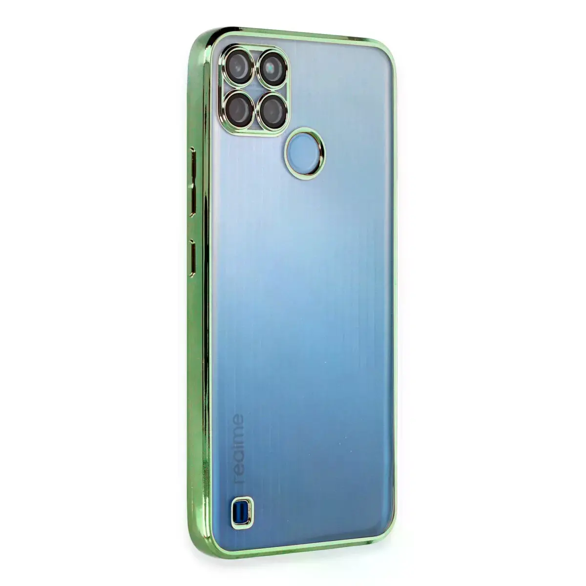 Realme C25y Kılıf Razer Lensli Silikon - Yeşil