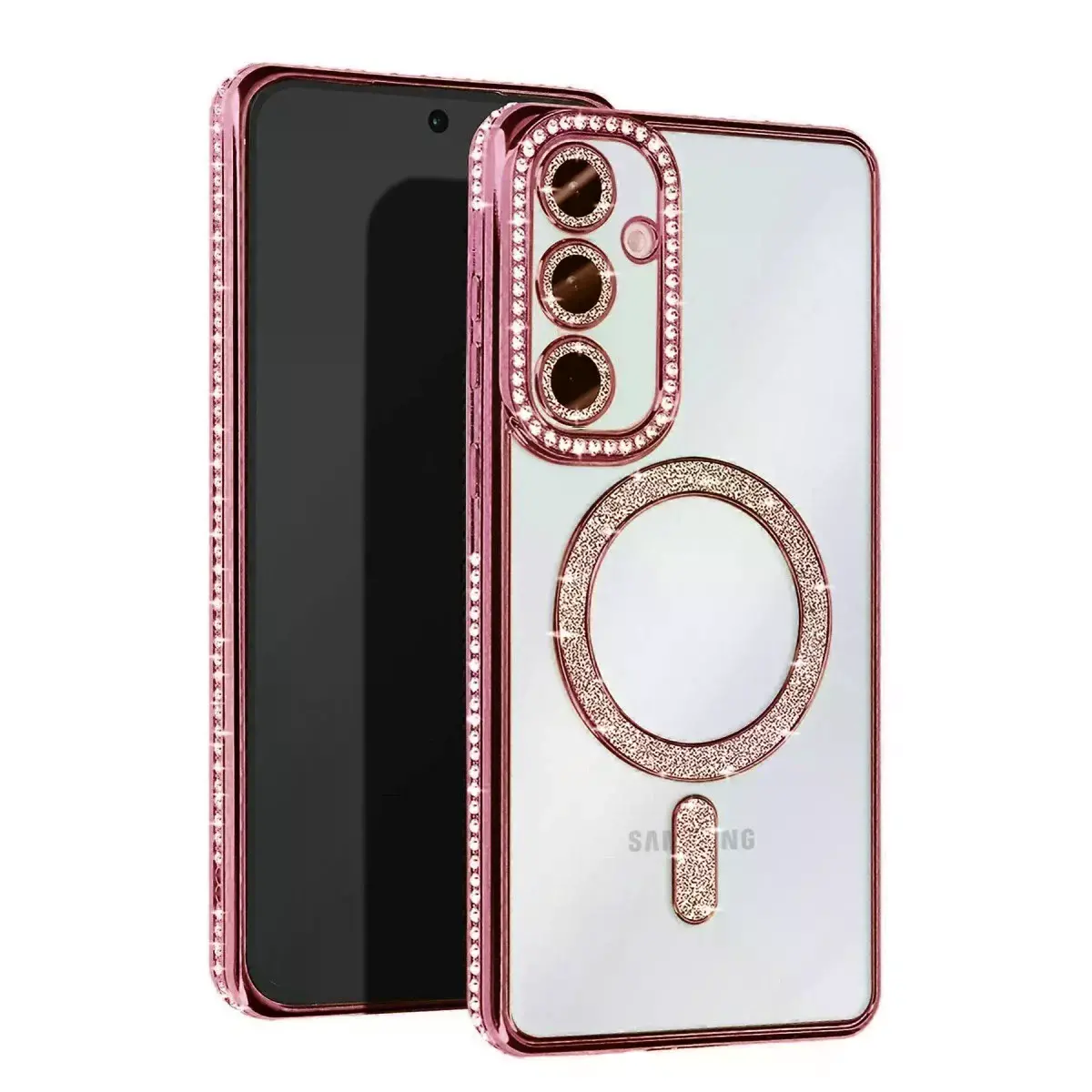 Samsung Galaxy S23 Fe Joke Simli Magneticsafe Kılıf - Pembe