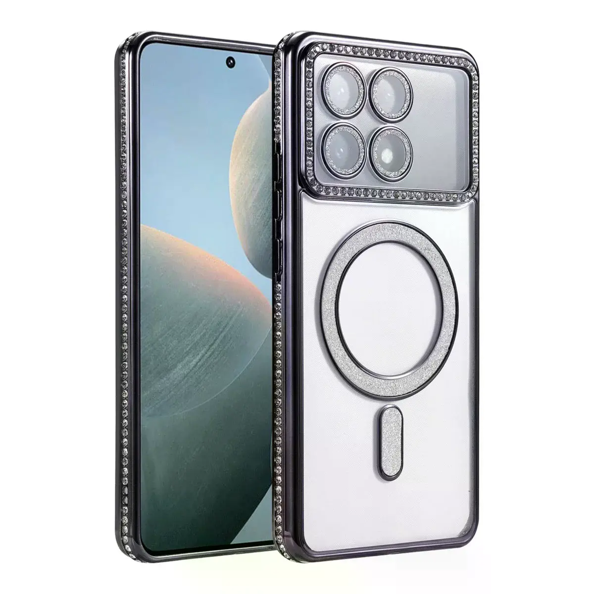 Xiaomi Poco X6 Pro Joke Simli Magneticsafe Kılıf - Siyah