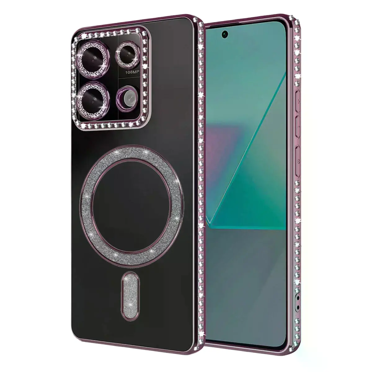 Xiaomi Redmi 13c Joke Simli Magneticsafe Kılıf - Pembe