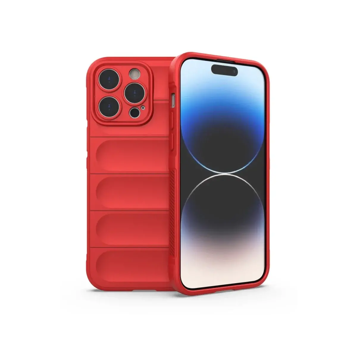 İphone 13 Pro Max Kılıf Optimum Silikon - Kırmızı
