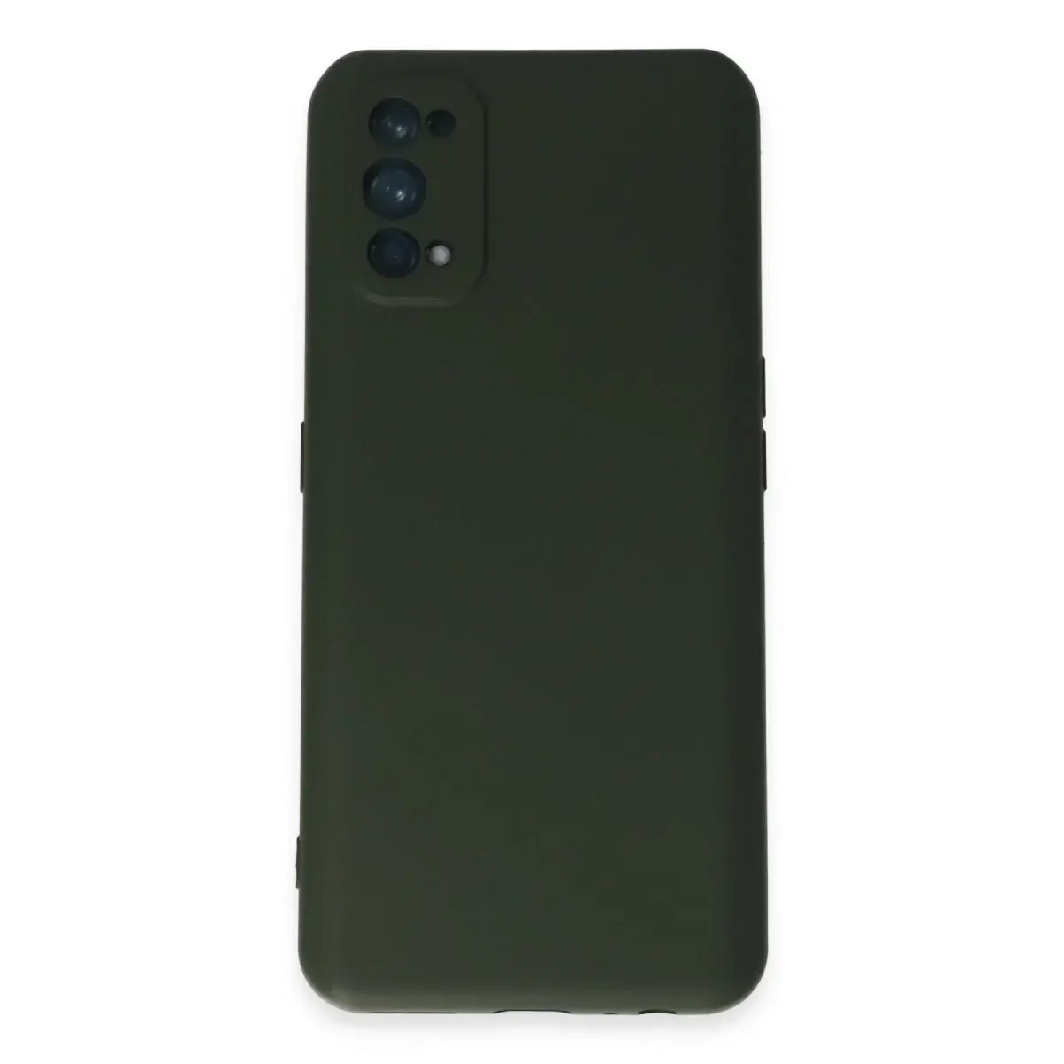 Realme 7 Pro Kılıf Nano İçi Kadife Silikon - Koyu Yeşil