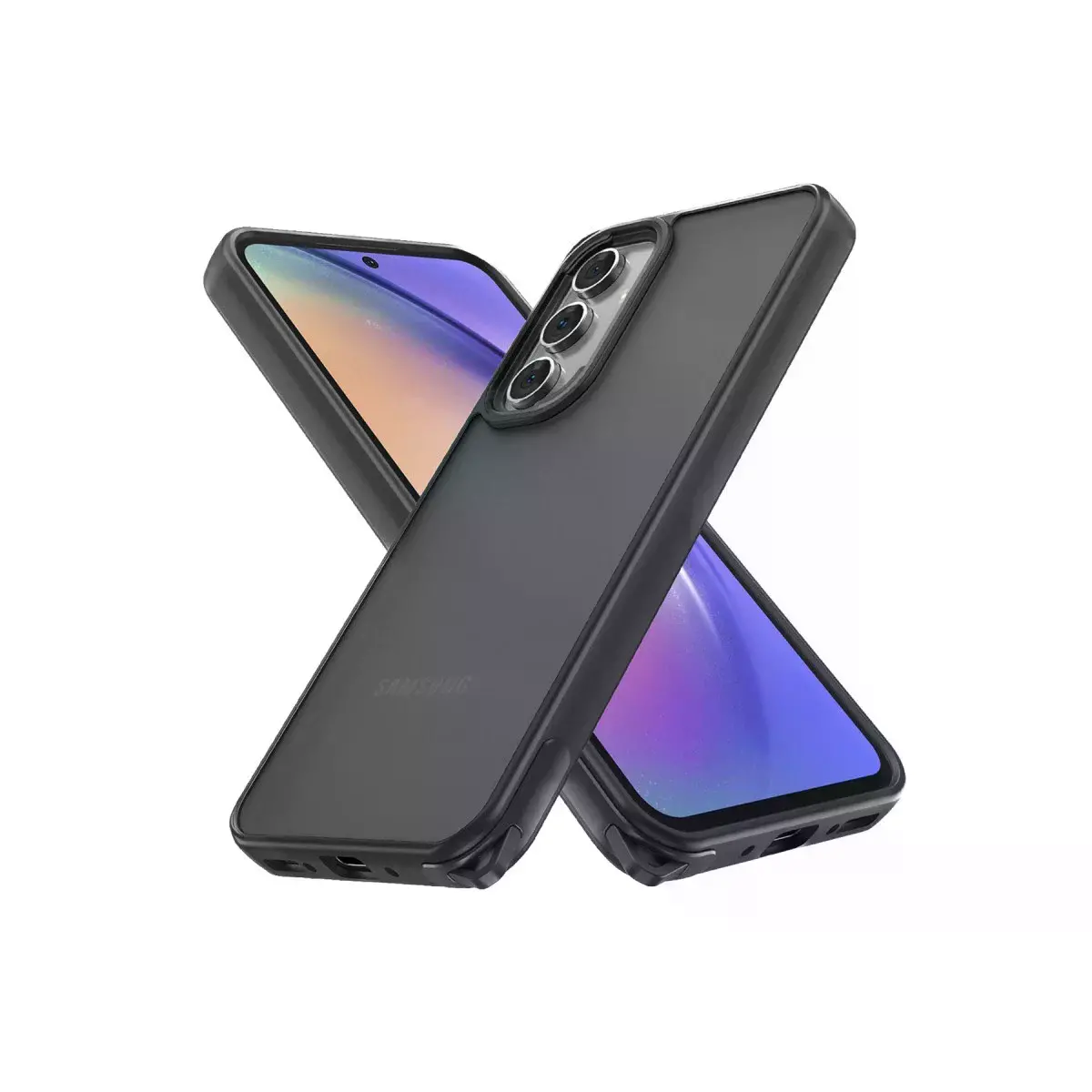 Samsung Galaxy A14 4g Kılıf Elegant Kapak - Siyah