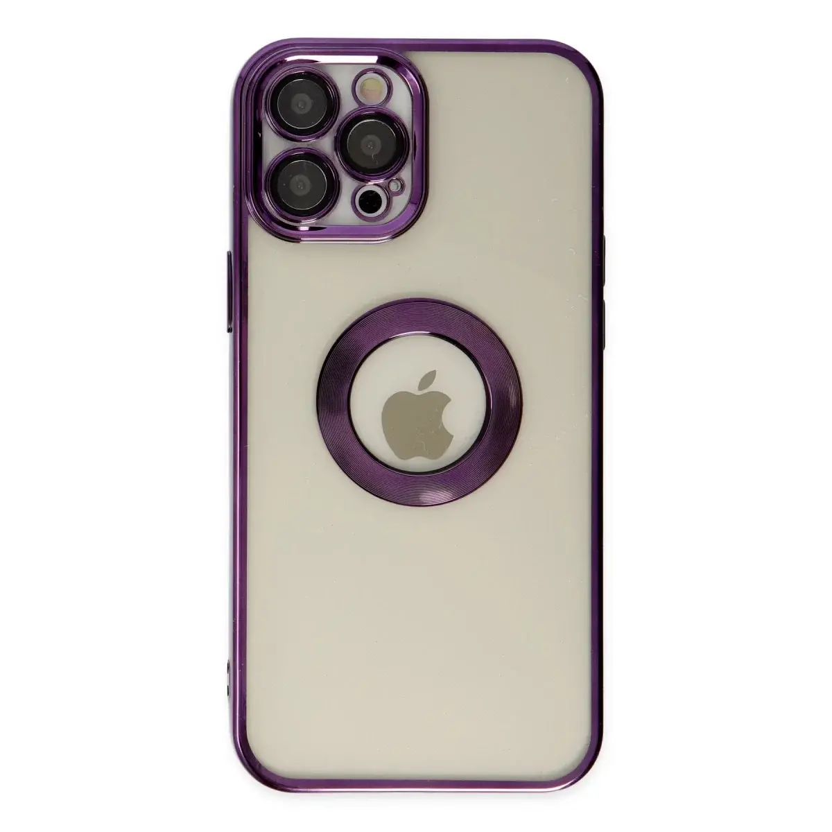 İphone 12 Pro Kılıf Slot Silikon - Mor