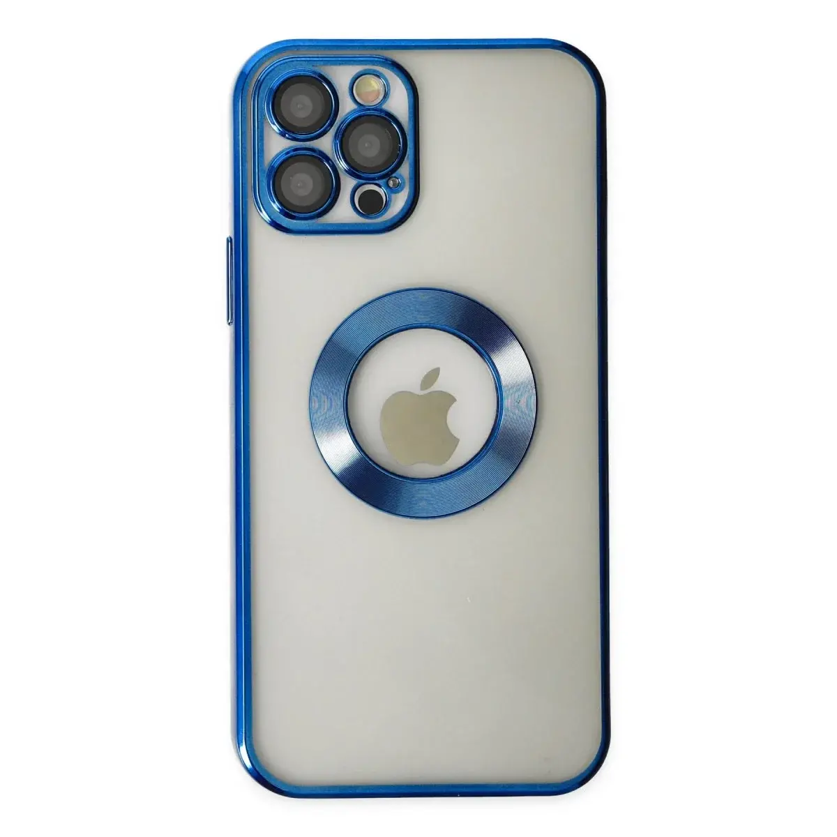 İphone 12 Pro Kılıf Slot Silikon - Mavi