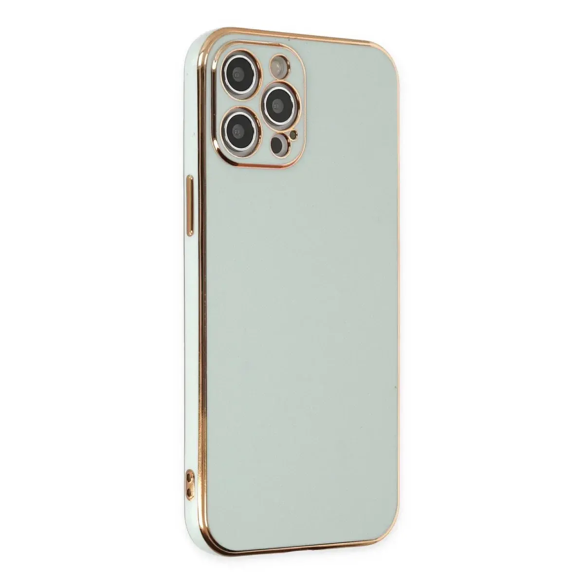 İphone 12 Pro Kılıf Volet Silikon - Açık Yeşil