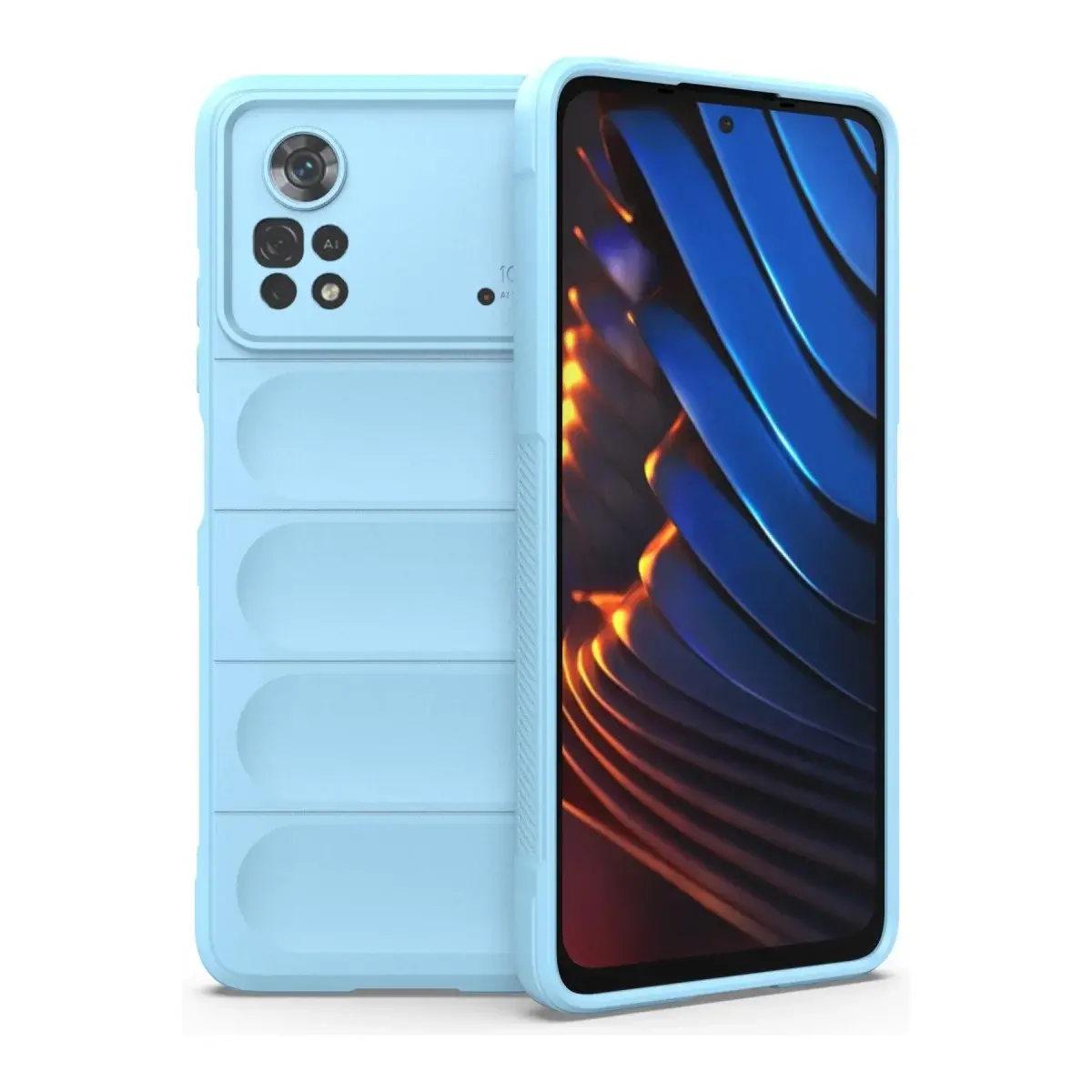 Xiaomi Poco X4 Pro 5g Kılıf Optimum Silikon - Sky Blue