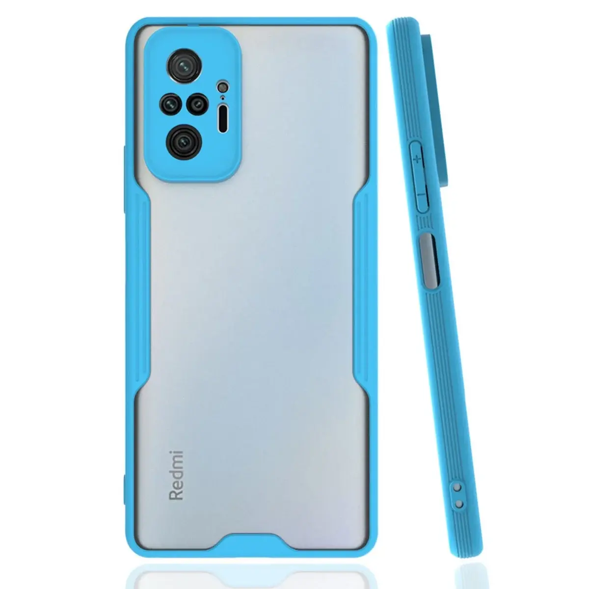 Xiaomi Redmi Note 10 Pro Kılıf Platin Silikon - Mavi