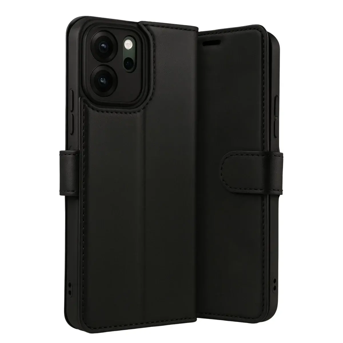 Oppo Reno 14f Trend S Plus Kapaklı Kılıf - Siyah