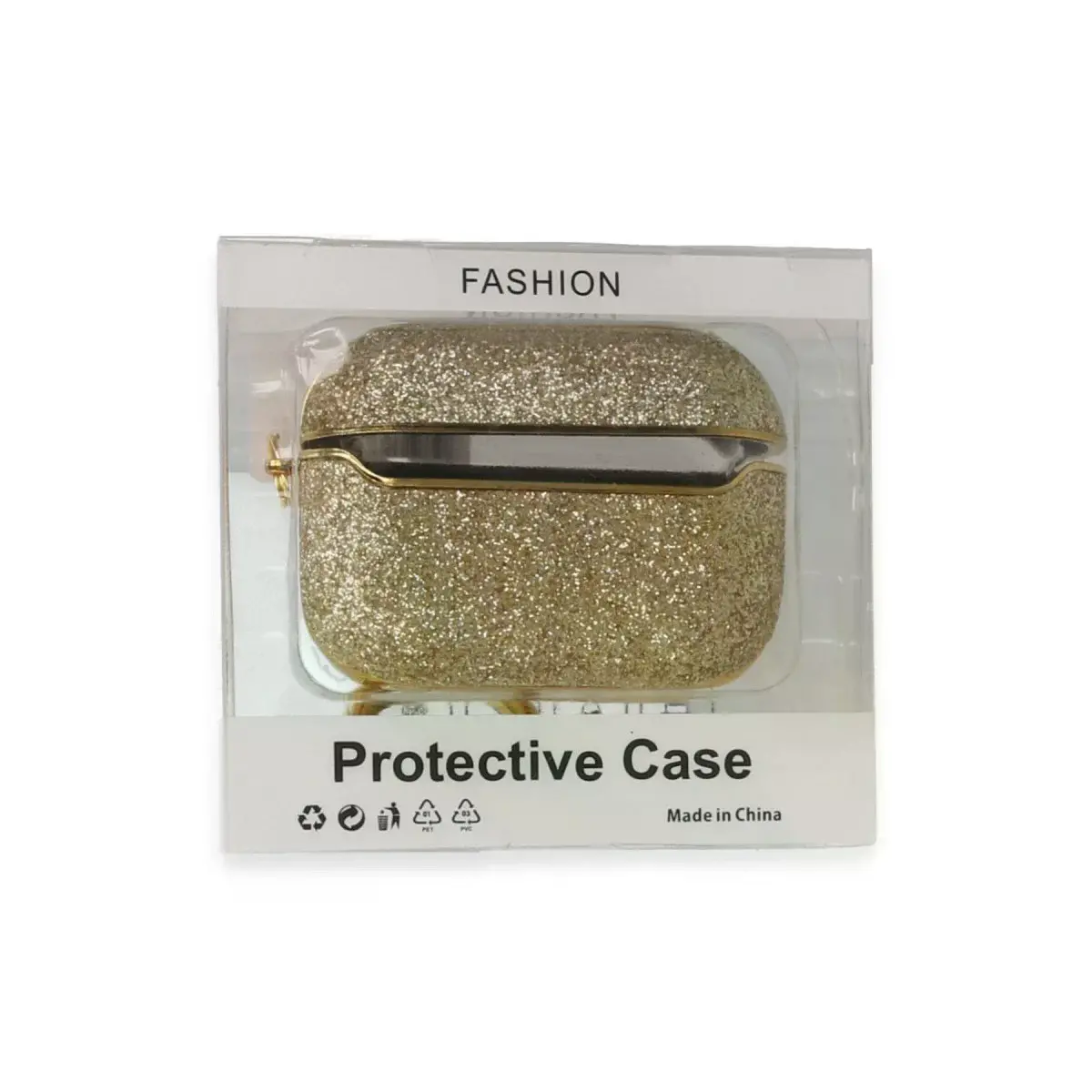Airpods Pro 2 (2.nesil) Spell Simli Kılıf - Gold