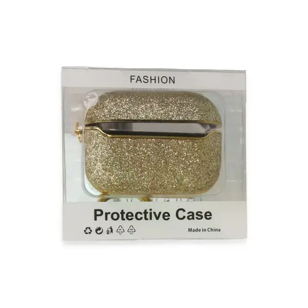 Airpods Pro 2 (2.nesil) Spell Simli Kılıf - Gold