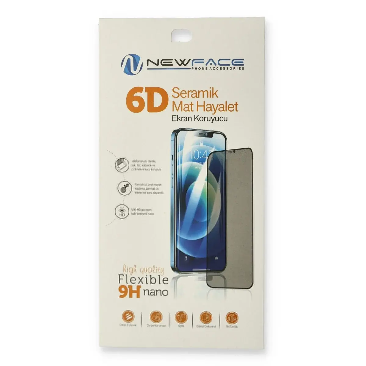 İphone 14 Pro 6d Mat Seramik Hayalet Nano Ekran Koruyucu