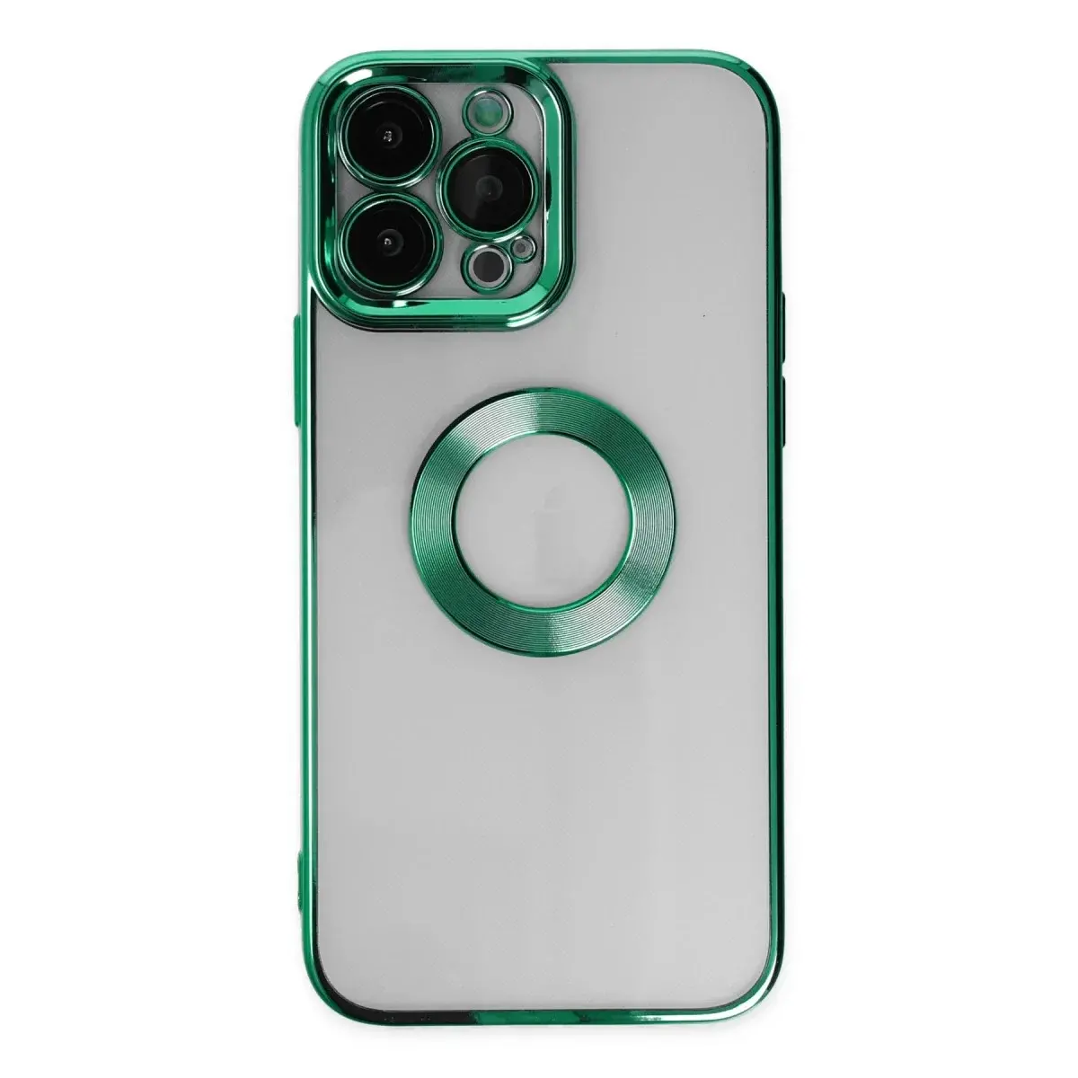 İphone 14 Pro Kılıf Slot Silikon - Köknar Yeşili
