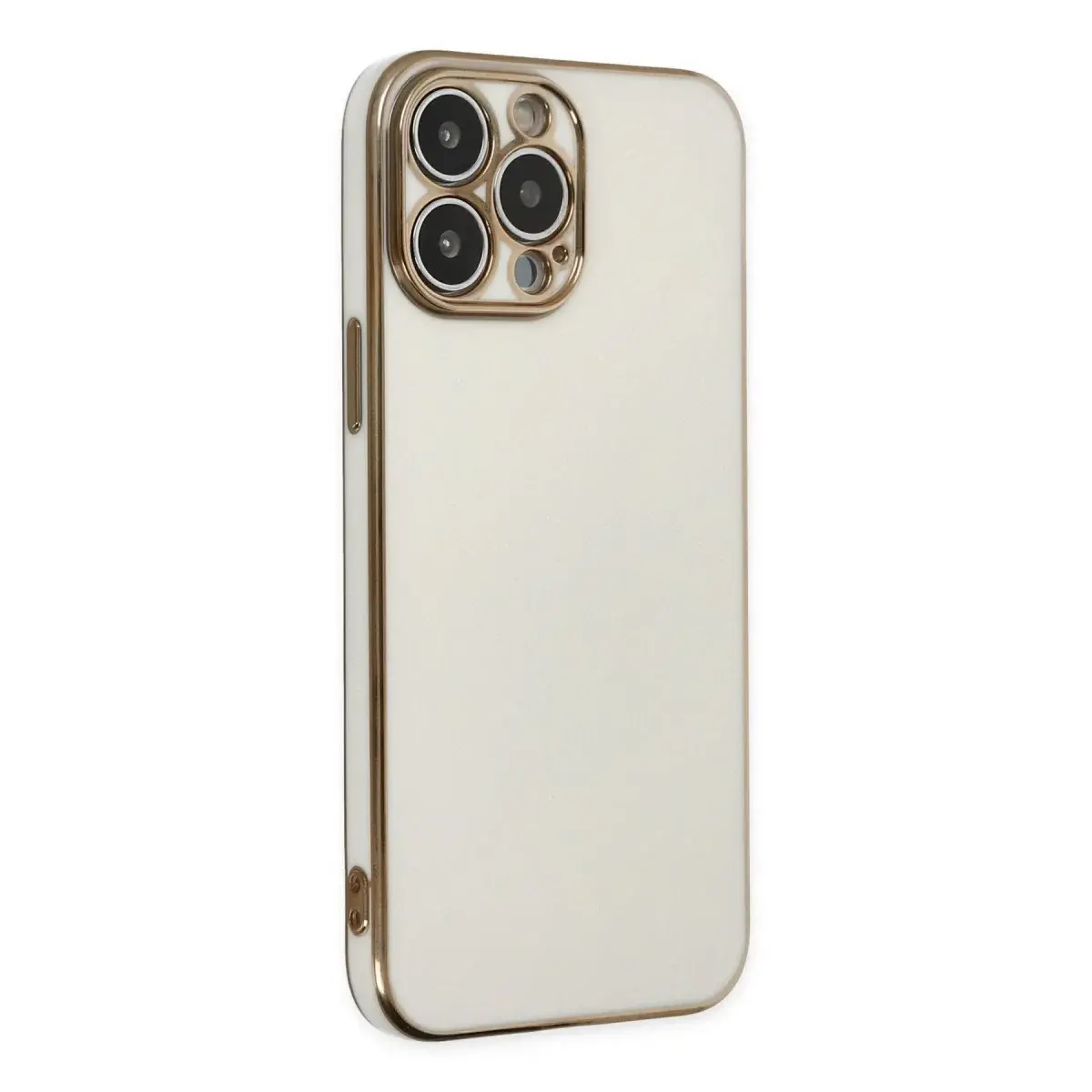 İphone 14 Pro Max Kılıf Volet Silikon - Beyaz