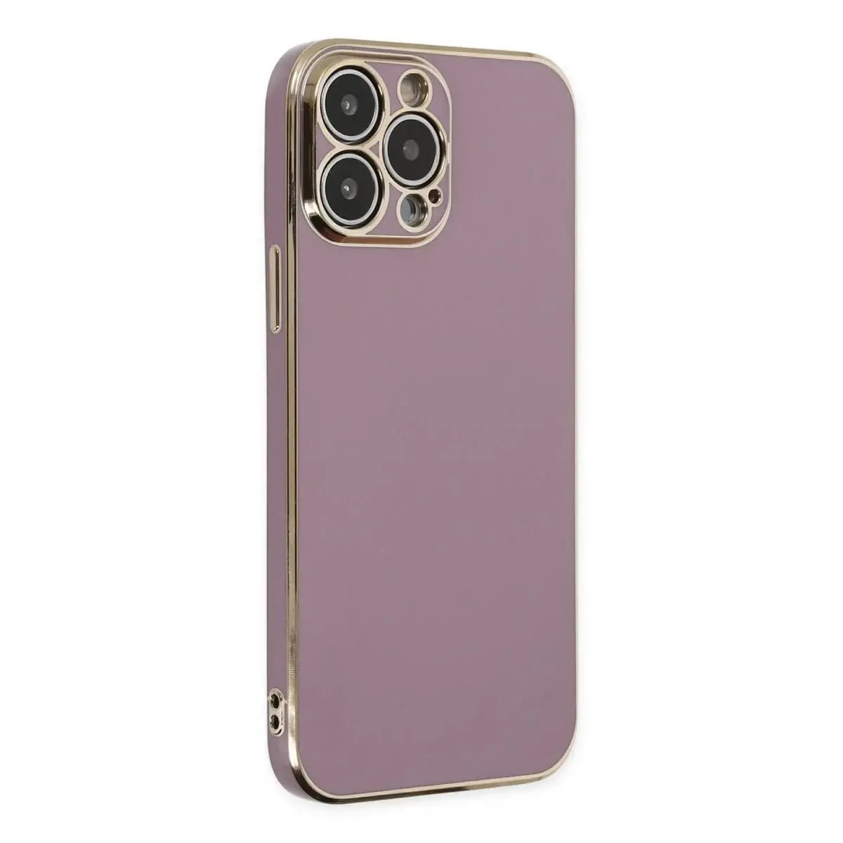 İphone 14 Pro Max Kılıf Volet Silikon - Mor