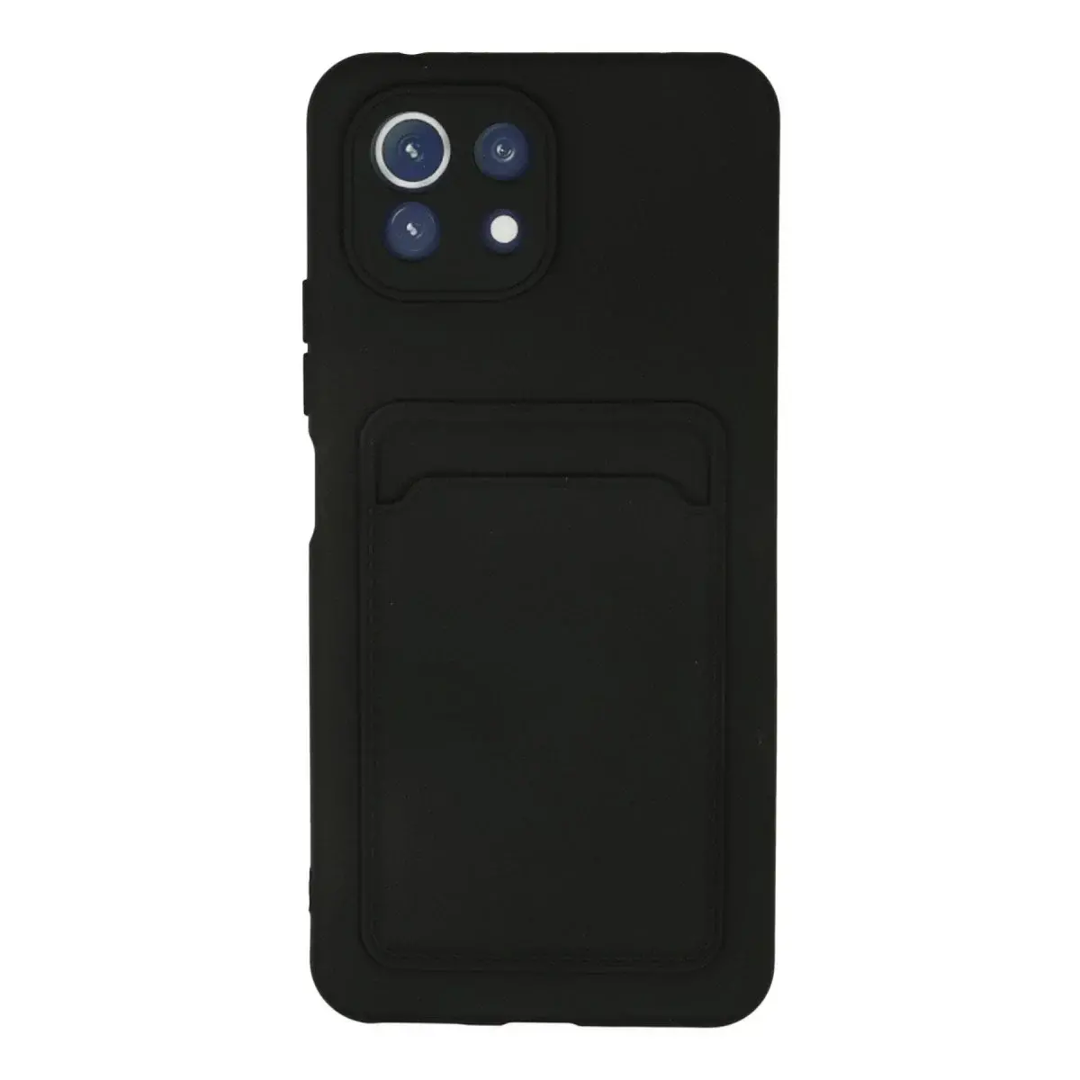 Xiaomi Mi 11 Kılıf Kelvin Kartvizitli Silikon - Siyah