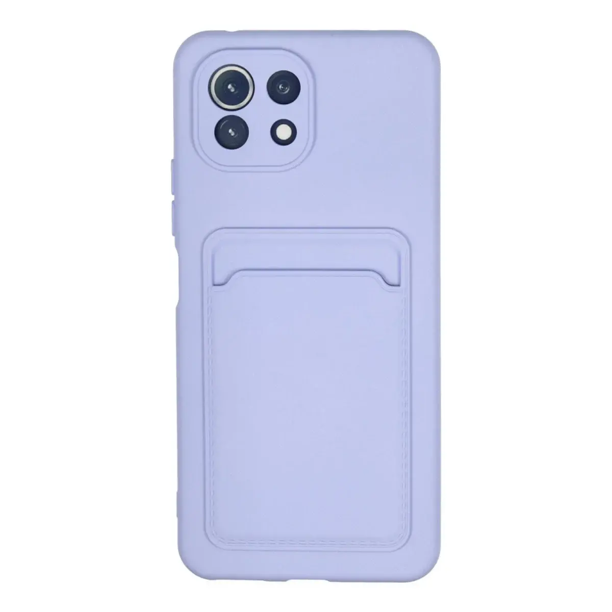 Xiaomi Mi 11 Kılıf Kelvin Kartvizitli Silikon - Lila