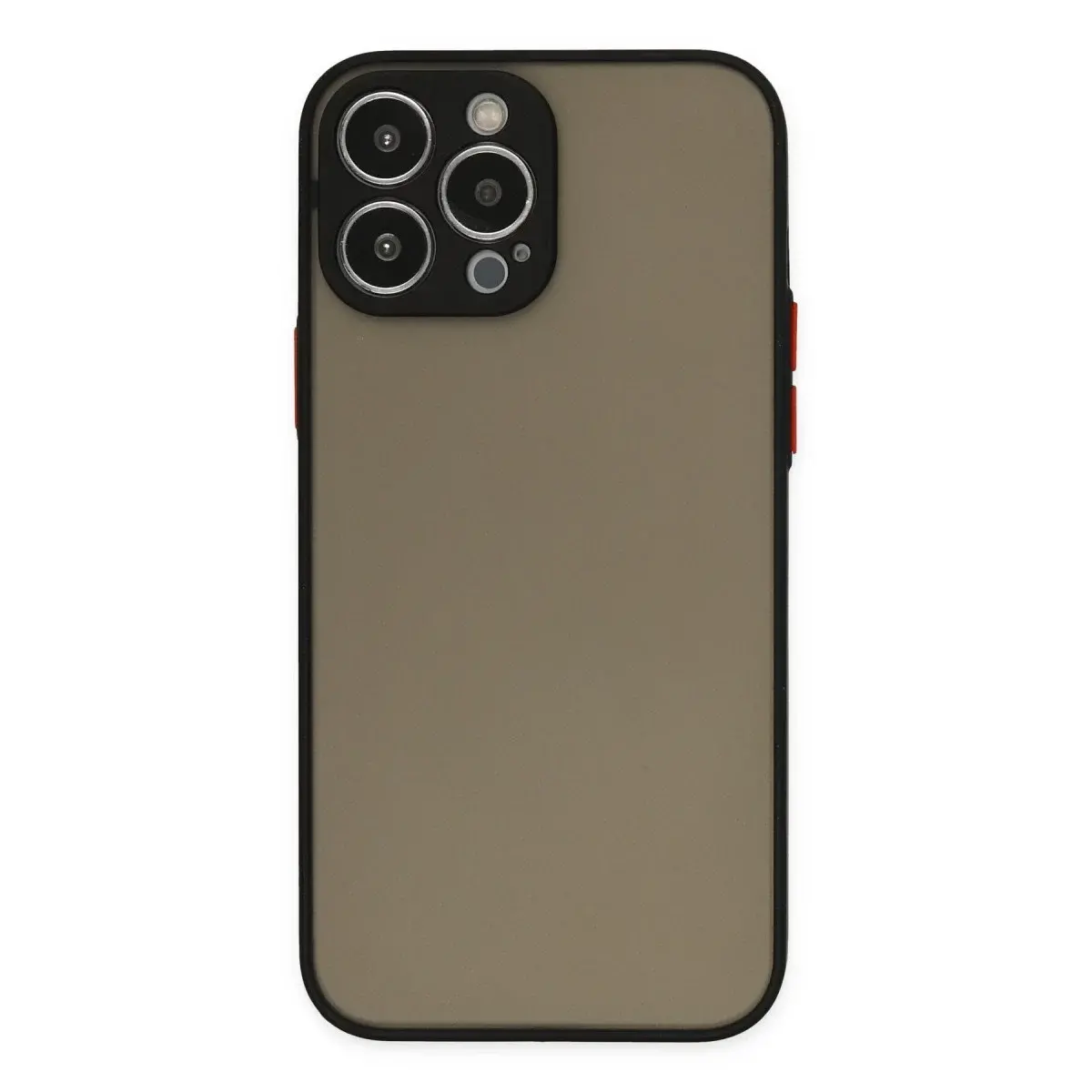 İphone 14 Pro Max Kılıf Montreal Silikon Kapak - Siyah