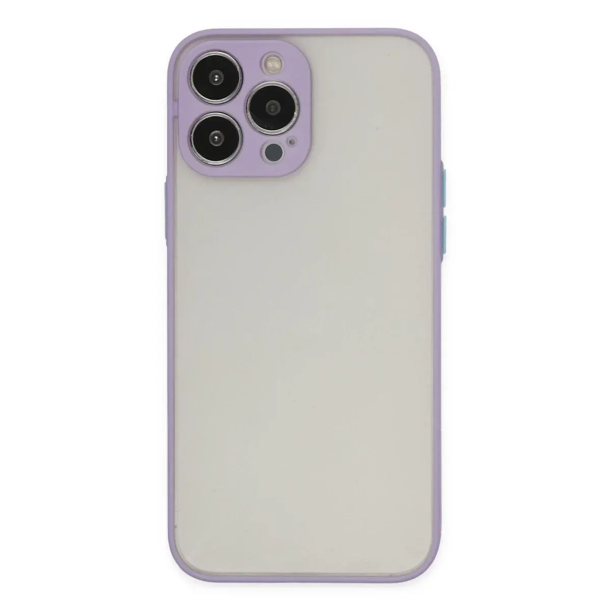 İphone 14 Pro Max Kılıf Montreal Silikon Kapak - Mor