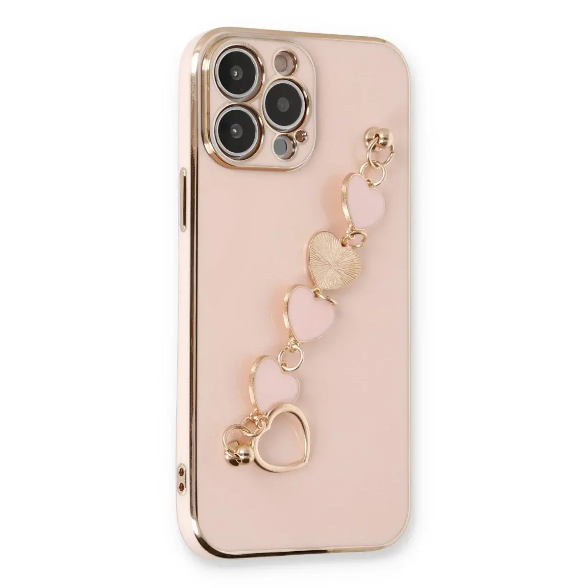 İphone 14 Pro Max Kılıf Esila Silikon - Pudra