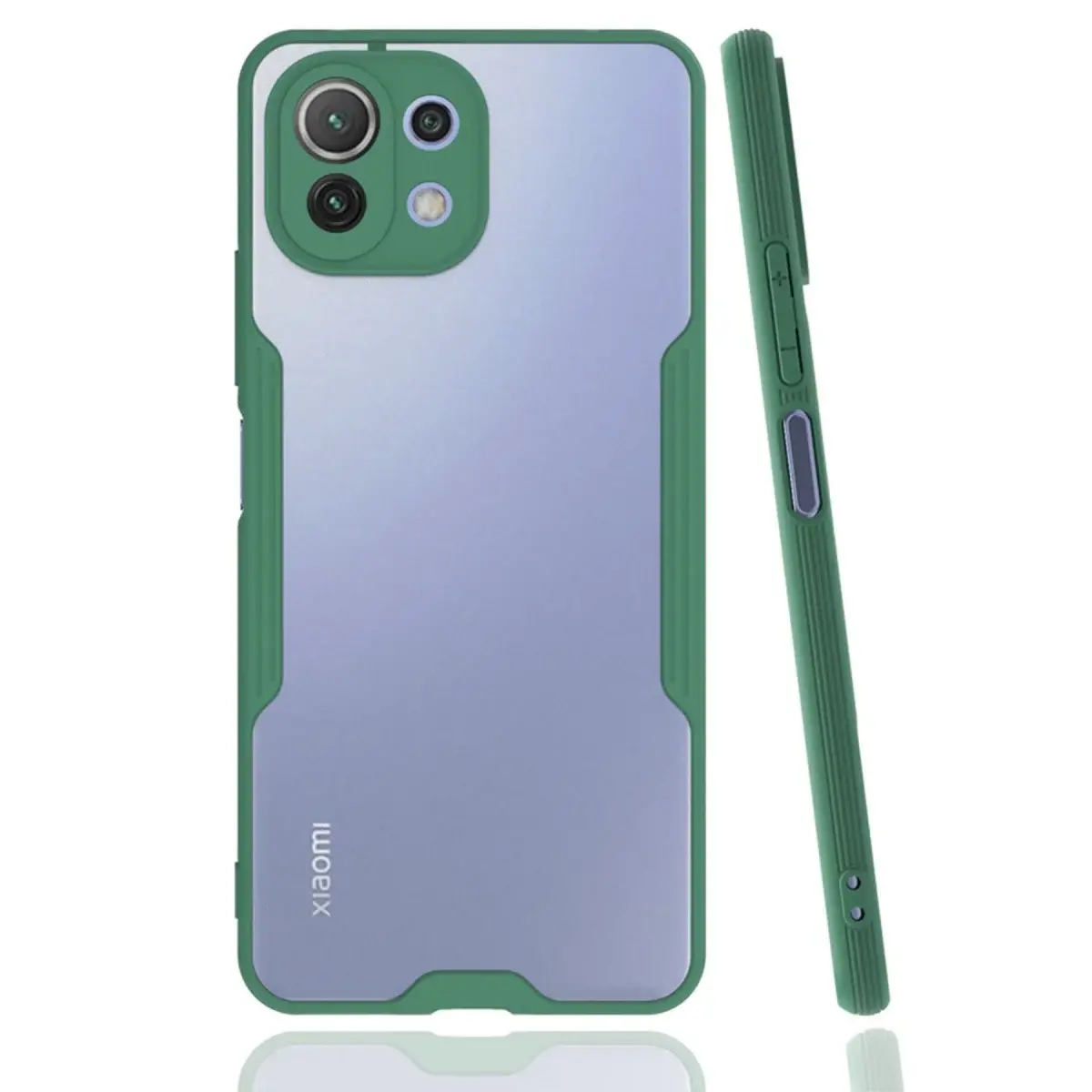 Xiaomi Mi 11 Lite Kılıf Platin Silikon - Yeşil