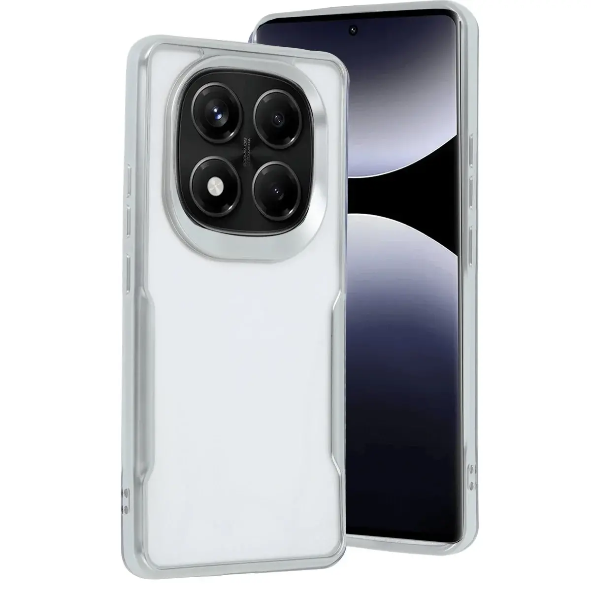 Xiaomi Redmi Note 14 Pro 4g Kılıf Boyi Silikon Kapak - Gümüş