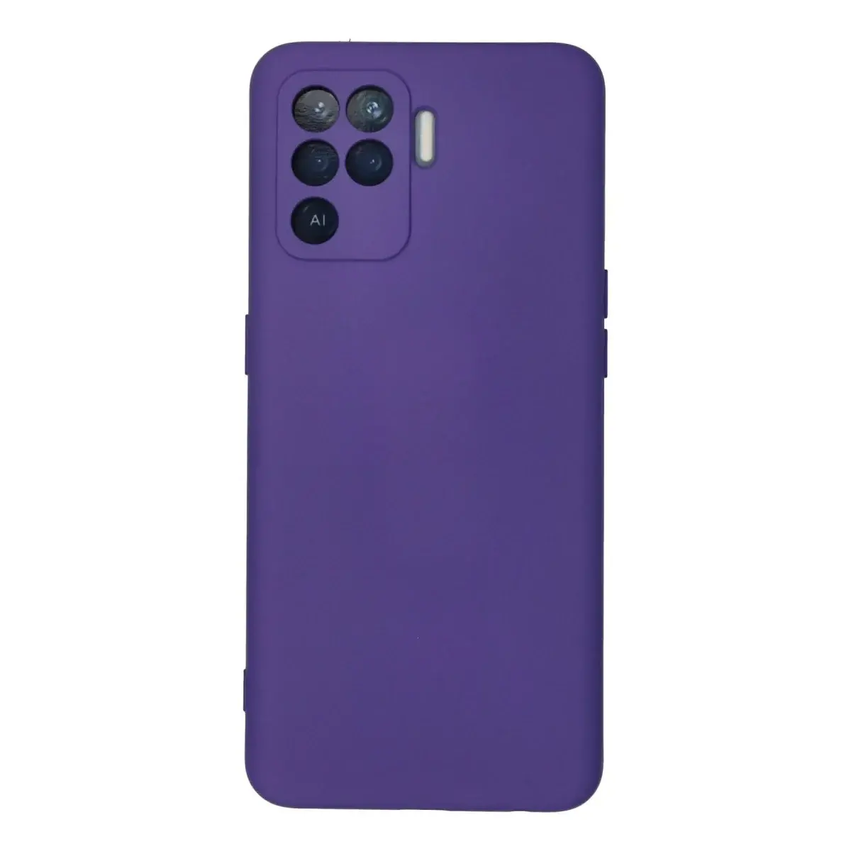 Oppo Reno 5 Lite Kılıf Nano İçi Kadife Silikon - Mor