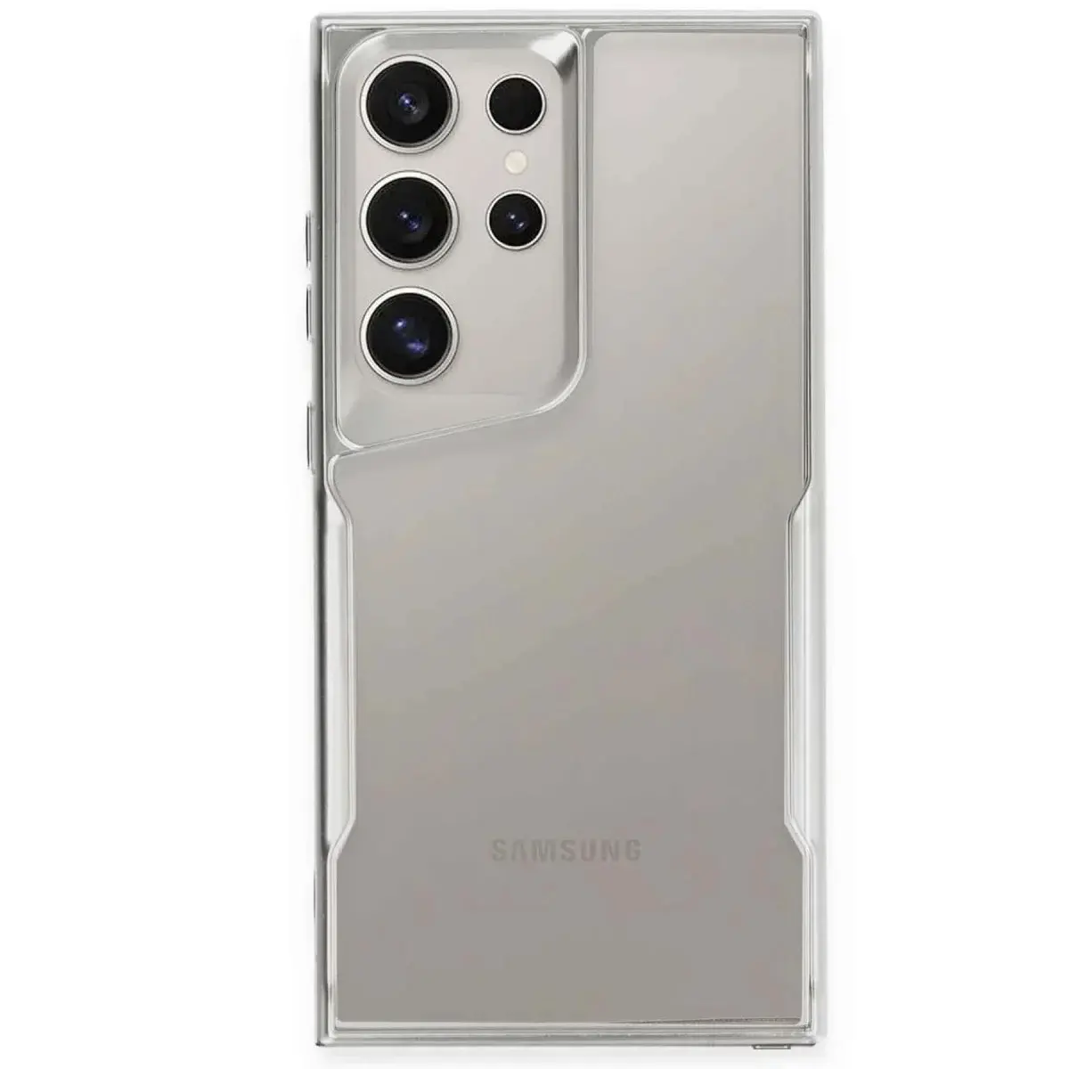 Samsung Galaxy S25 Ultra Kılıf Boyi Silikon Kapak - Gümüş