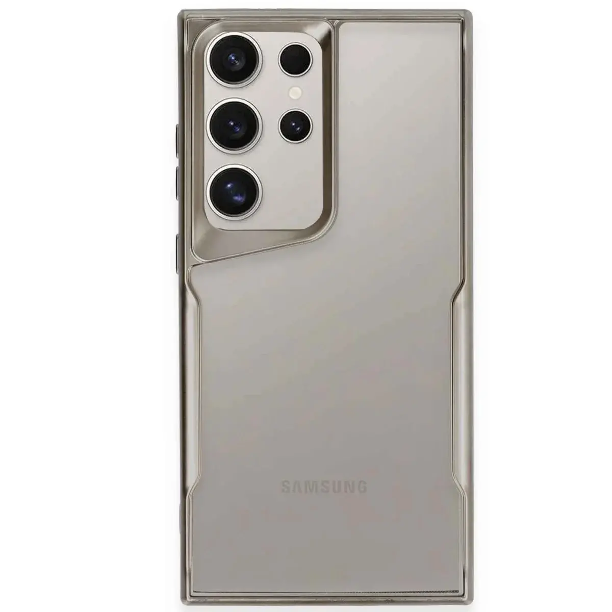Samsung Galaxy S25 Ultra Kılıf Boyi Silikon Kapak - Titan Gri