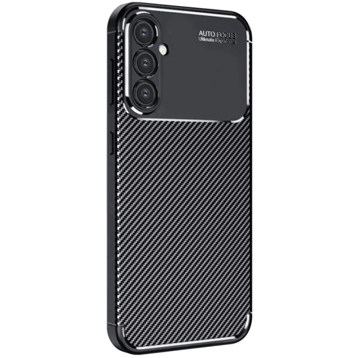 Samsung Galaxy A26 Kılıf Auto Focus Karbon Kapak - Siyah