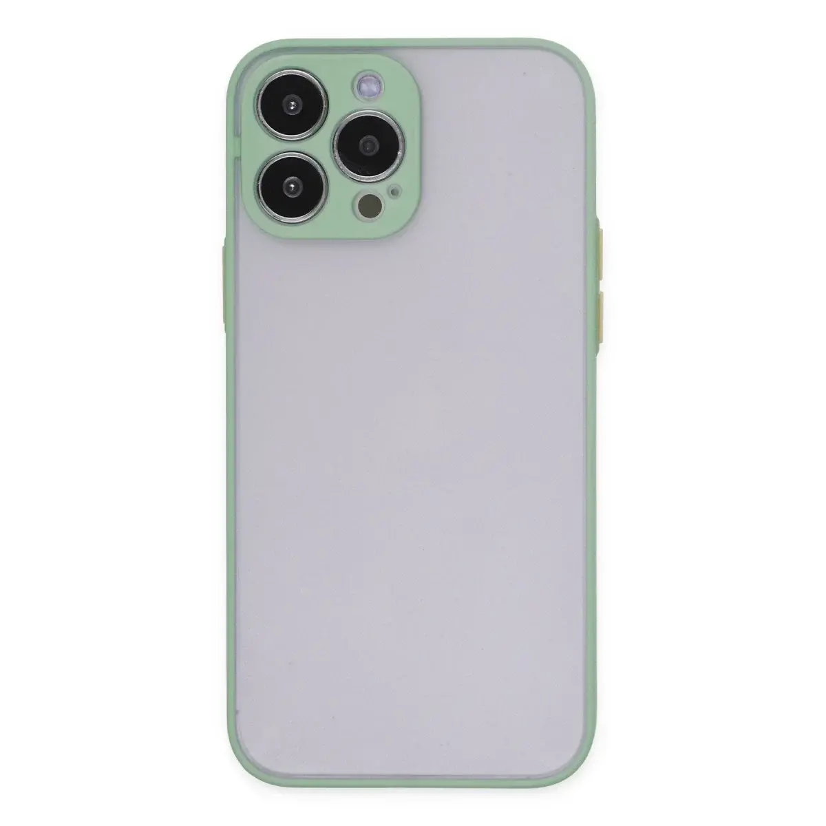 İphone 15 Pro Kılıf Montreal Silikon Kapak - Açık Yeşil