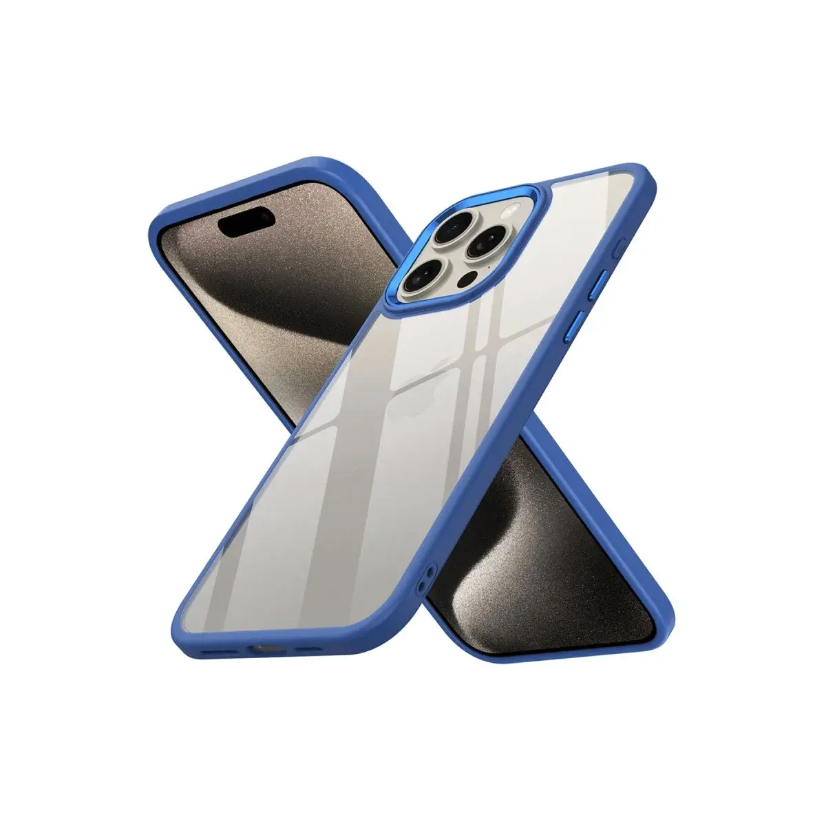 İphone 15 Pro Kılıf Power Silikon - Mavi