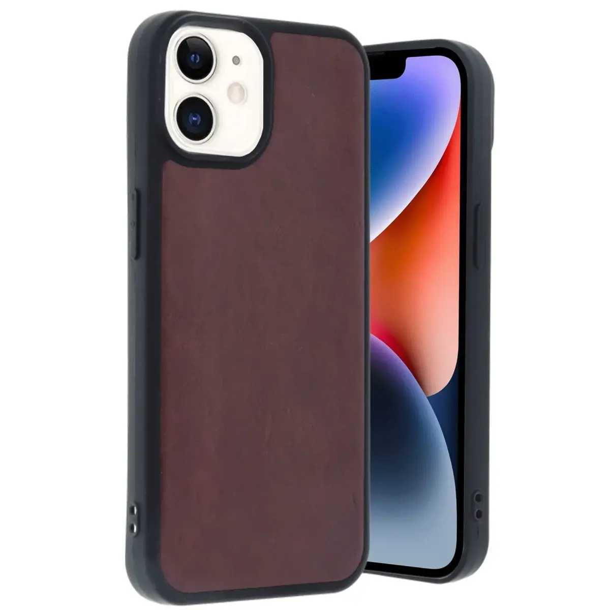 İphone 11 Kılıf Aras Deri Kapak - Bordo
