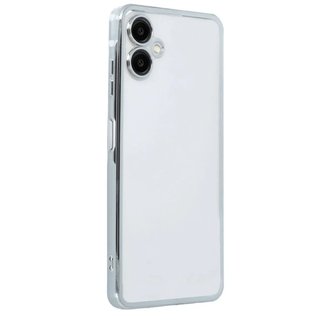 Samsung Galaxy A06 Kılıf Razer Lensli Silikon - Gümüş