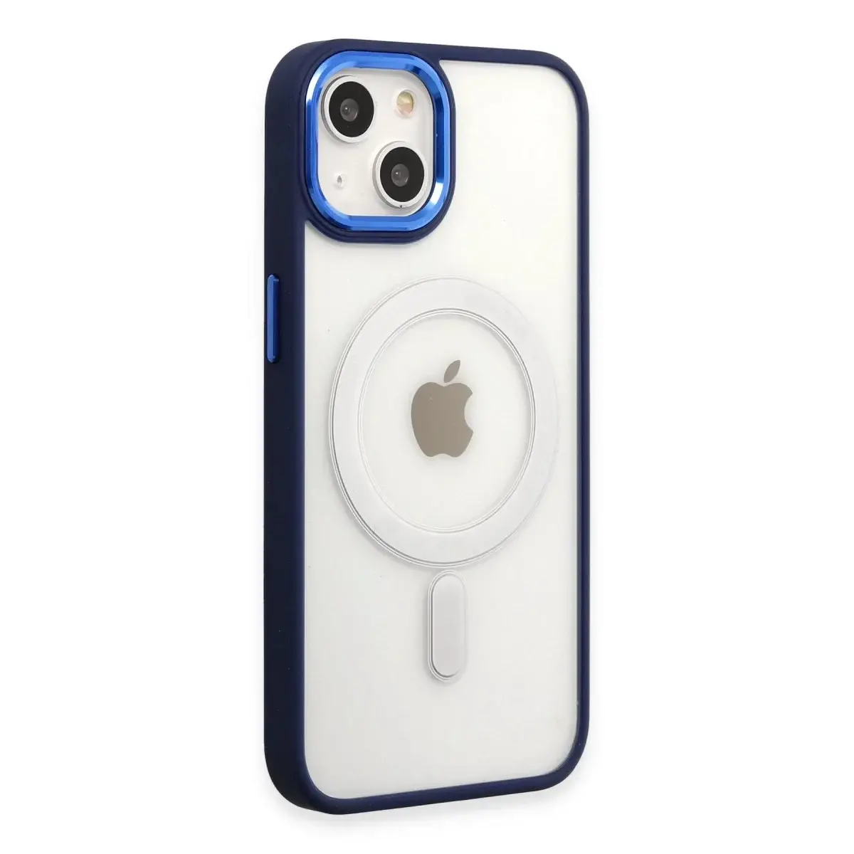 İphone 15 Pro Kılıf Room Magneticsafe Silikon - Lacivert