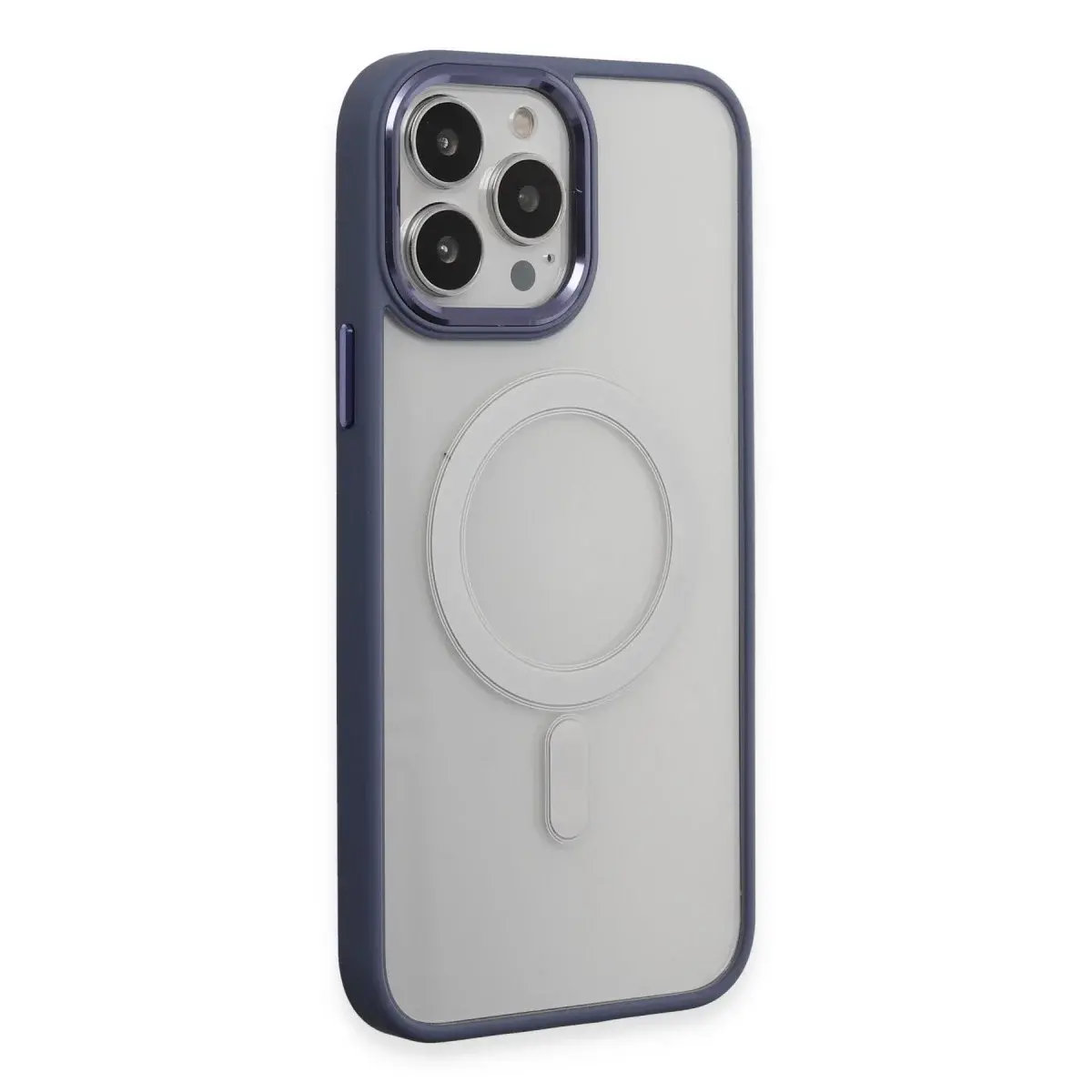 İphone 15 Pro Max Kılıf Room Magneticsafe Silikon - Sierra Blue