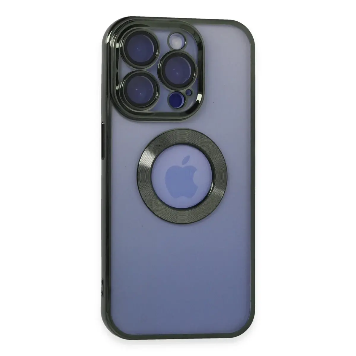 İphone 15 Pro Kılıf Slot Silikon - Köknar Yeşili