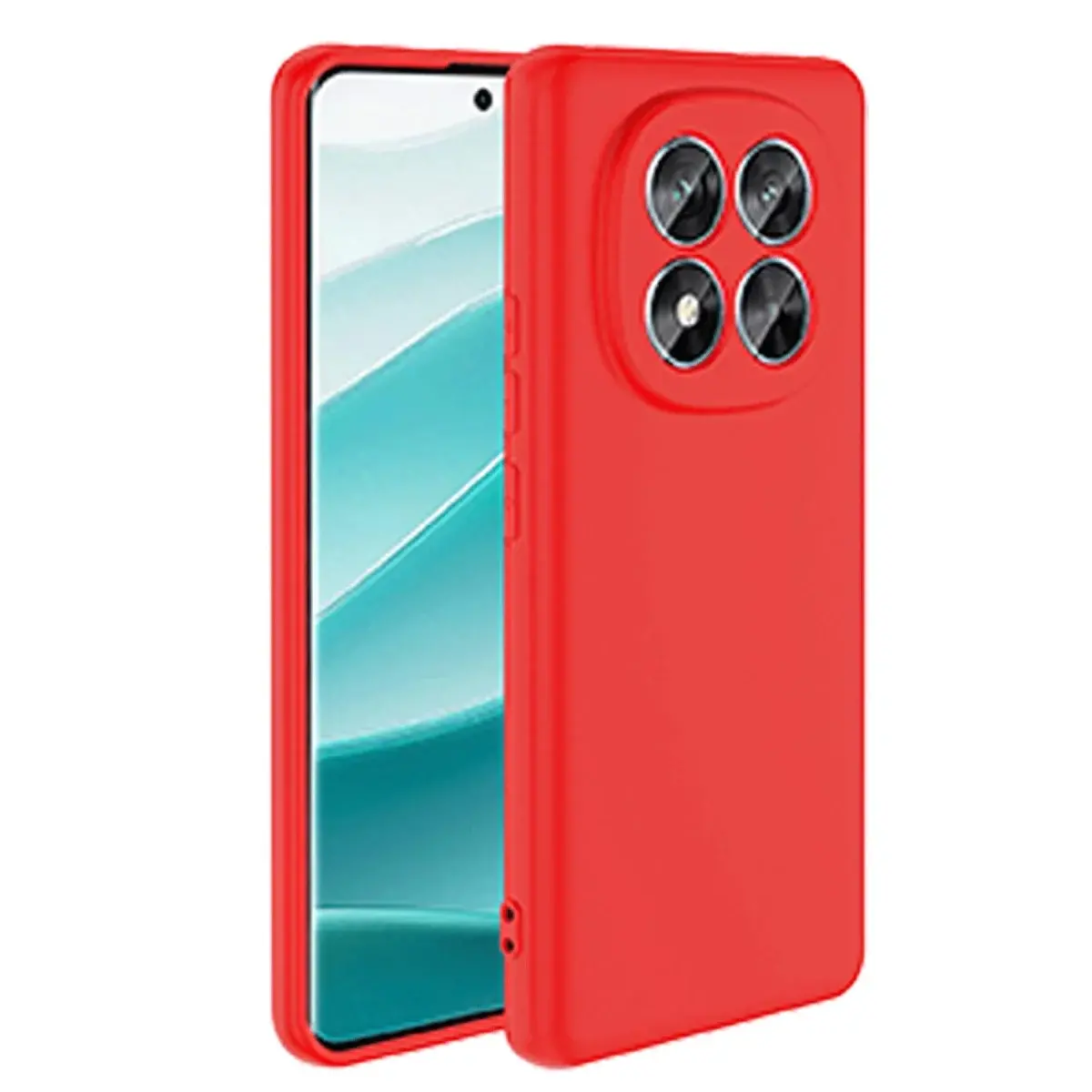 Xiaomi Redmi Note 14 Pro 4g Kılıf First Silikon - Kırmızı