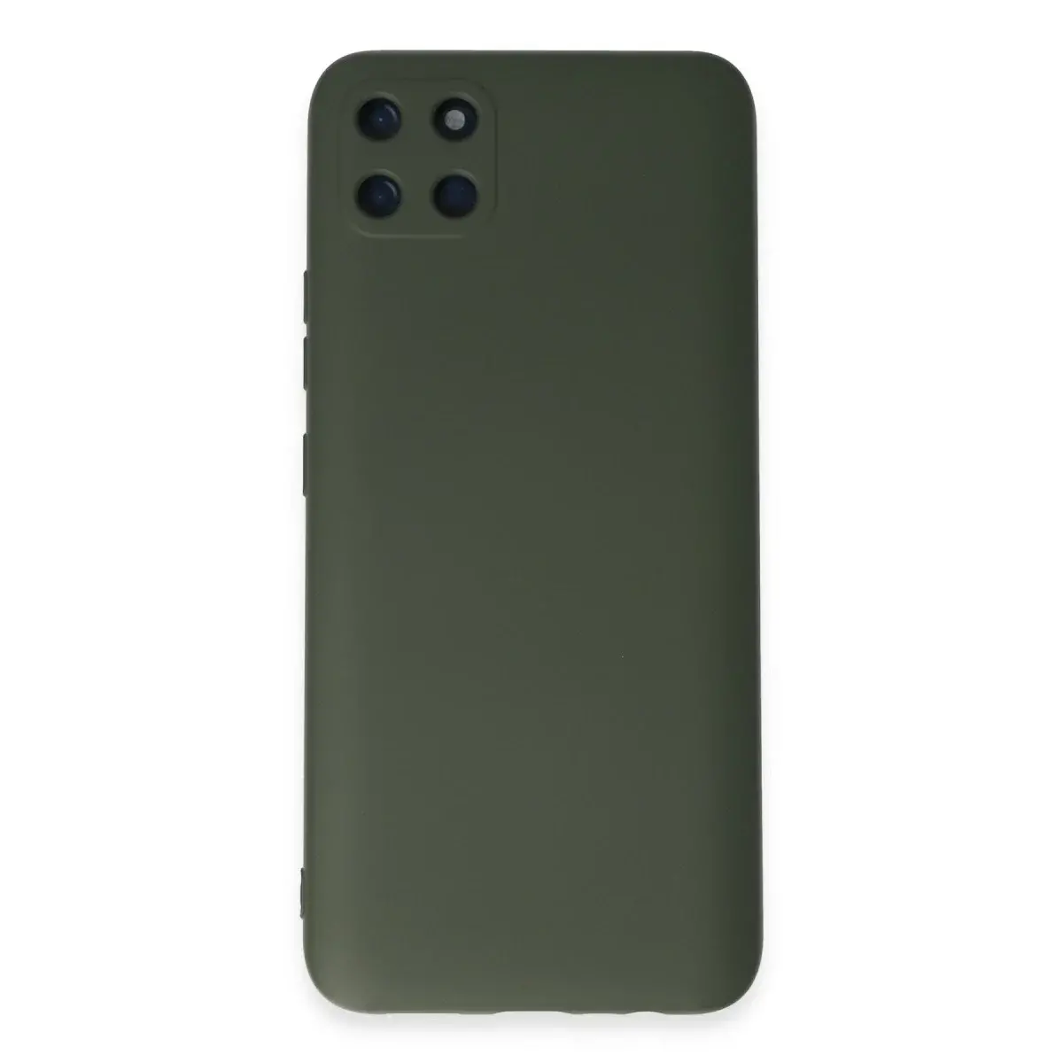 Realme C11 Kılıf Nano İçi Kadife Silikon - Koyu Yeşil