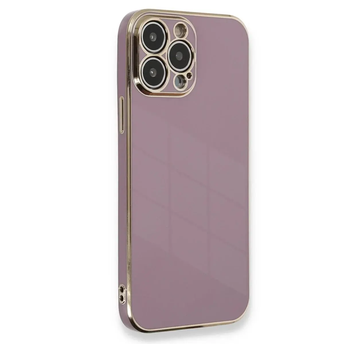 İphone 15 Pro Kılıf Volet Silikon - Mor
