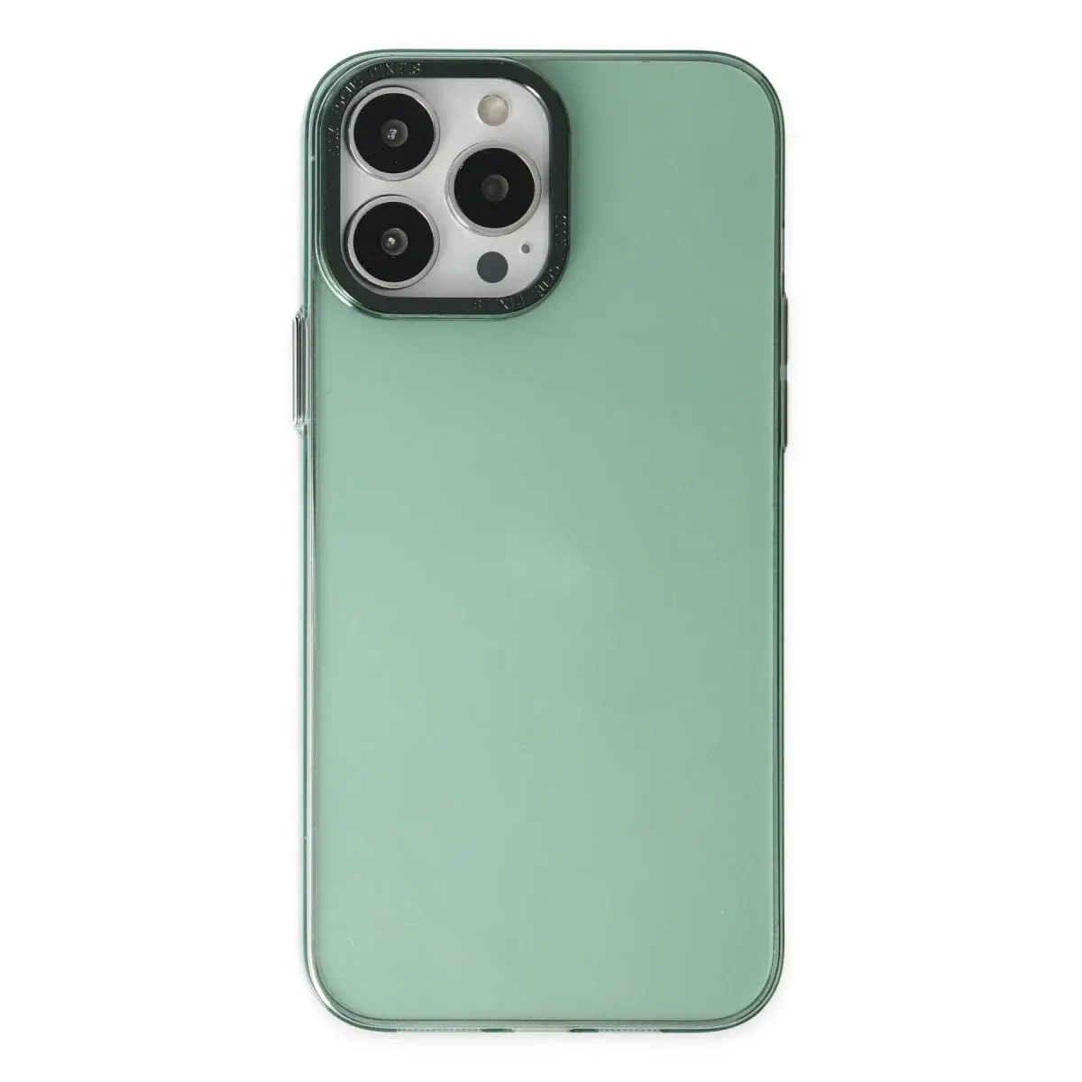 İphone 14 Pro Kılıf Anka Pc Sert Metal Kapak - Yeşil