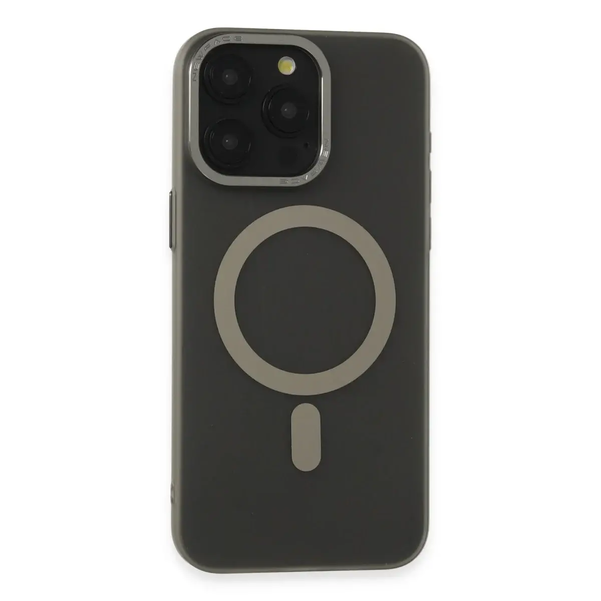 İphone 15 Pro Kılıf Lodos Magneticsafe Mat Kapak - Titan Gri