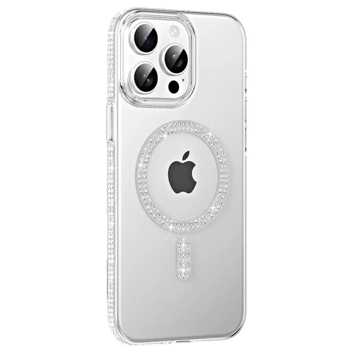 Joko  İphone 15 Pro Move Taşlı Magsafe Kapak - Natural Grey