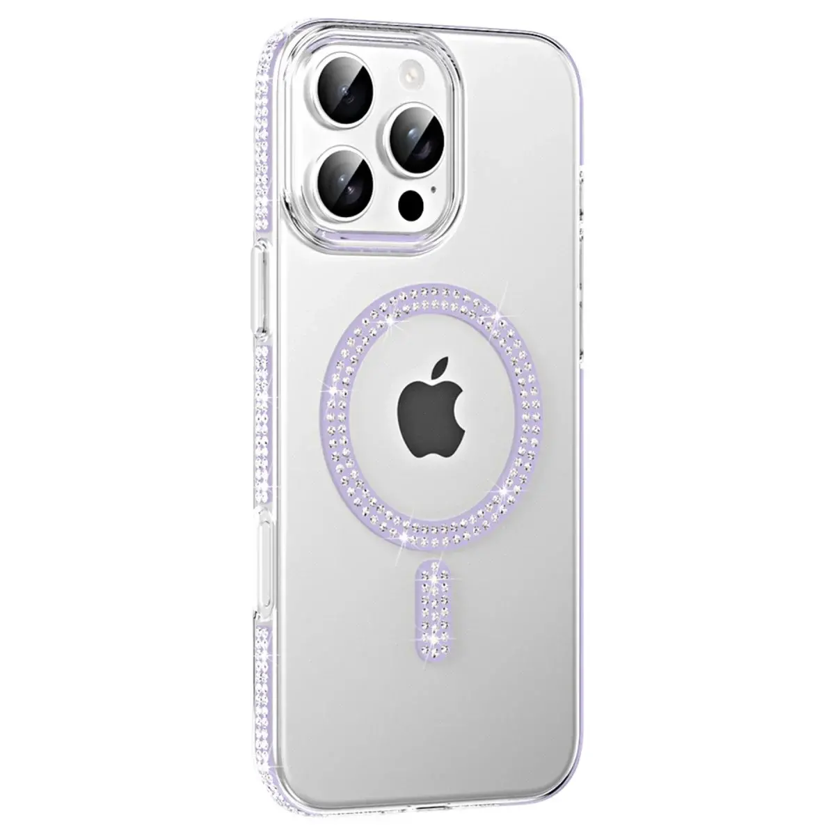 Joko  İphone 16 Pro Move Taşlı Magsafe Kapak - Lila