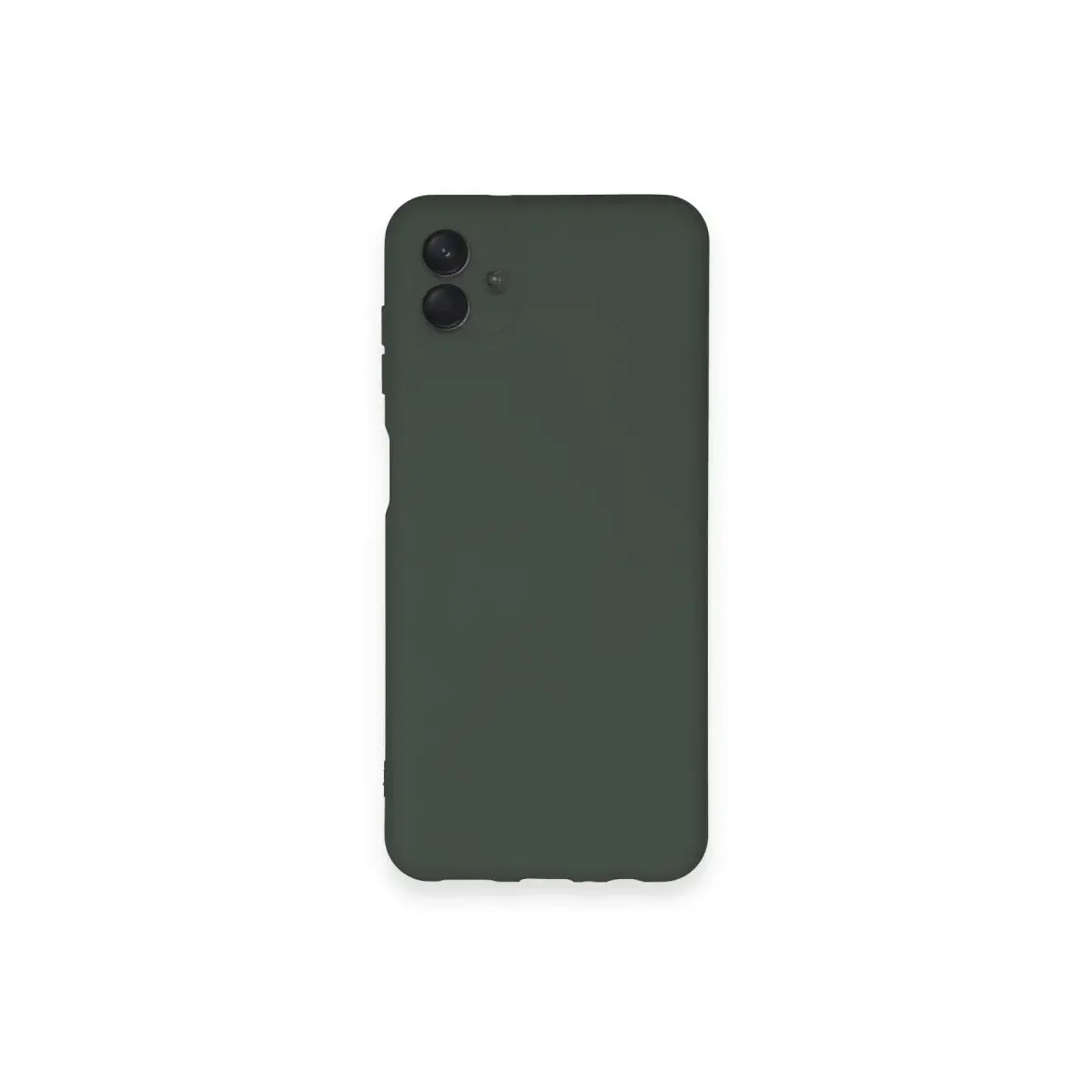Samsung Galaxy A04 Kılıf Nano İçi Kadife Silikon - Koyu Yeşil