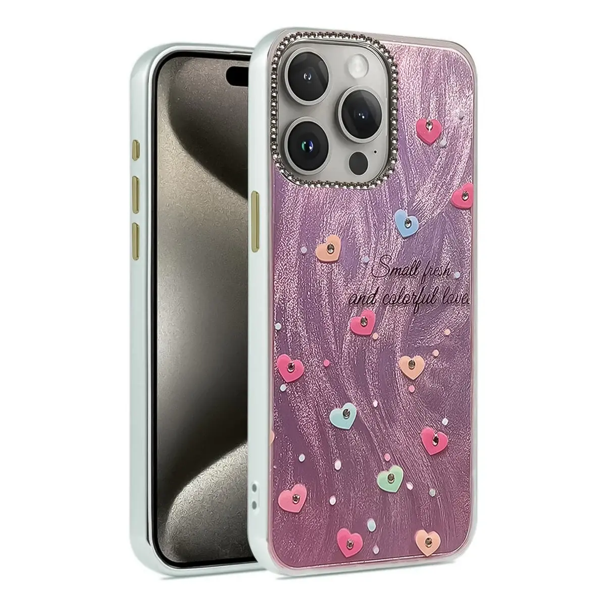 İphone 15 Pro Max Kılıf Blade Aynalı Desenli Kapak - Desen 8